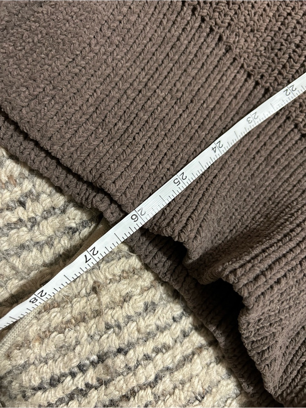 Aerie Oversized Rib-Knit Sweater Size Medium Brown Women’s Lounge - Picture 5 of 6